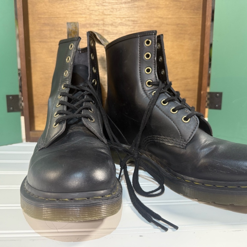 Dr. Martens 1460 Black Leather Lace-Up Boots